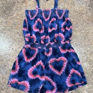 GAP Kids Tie-Dye Heart Romper - Size M (8–9 Years)